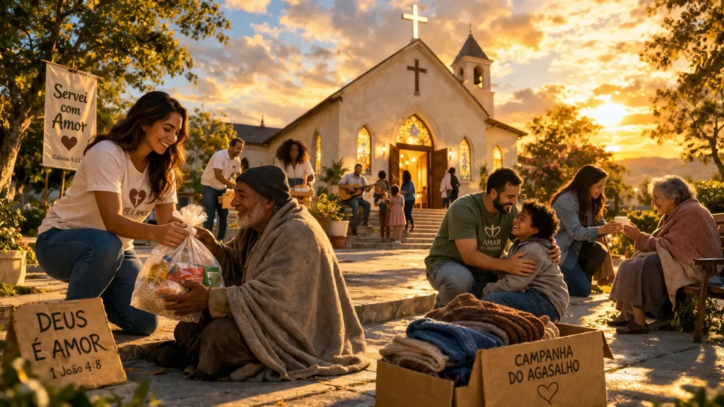 valores cristãos amor fé caridade