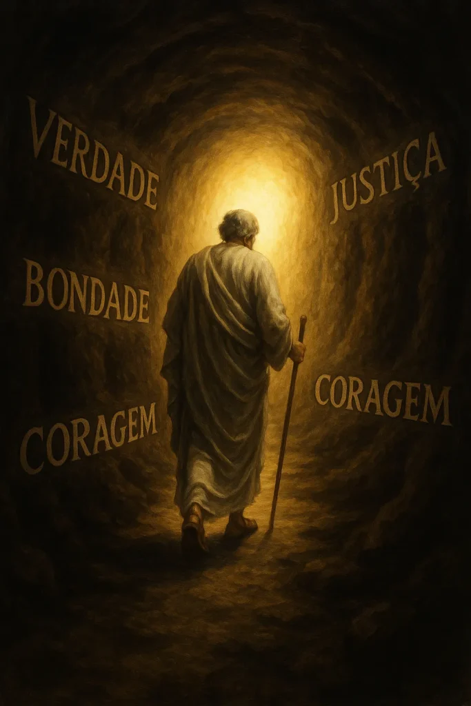 Você Confia no Senso Comum? Platão Explica Por Que Esse Pode Ser o Seu Erro 4 O caminho da Virtude rumo a luz do conhecimento