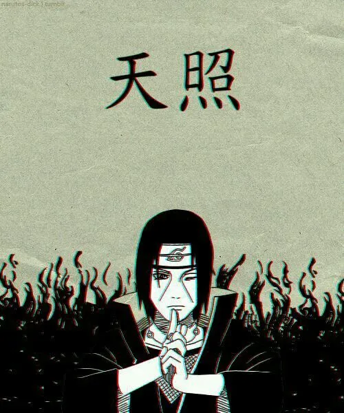 Deusa Amaterasu: O Brilho Divino Feminino da Mitologia Japonesa 11 Itachi realizando o Jutsu do Amaterasu