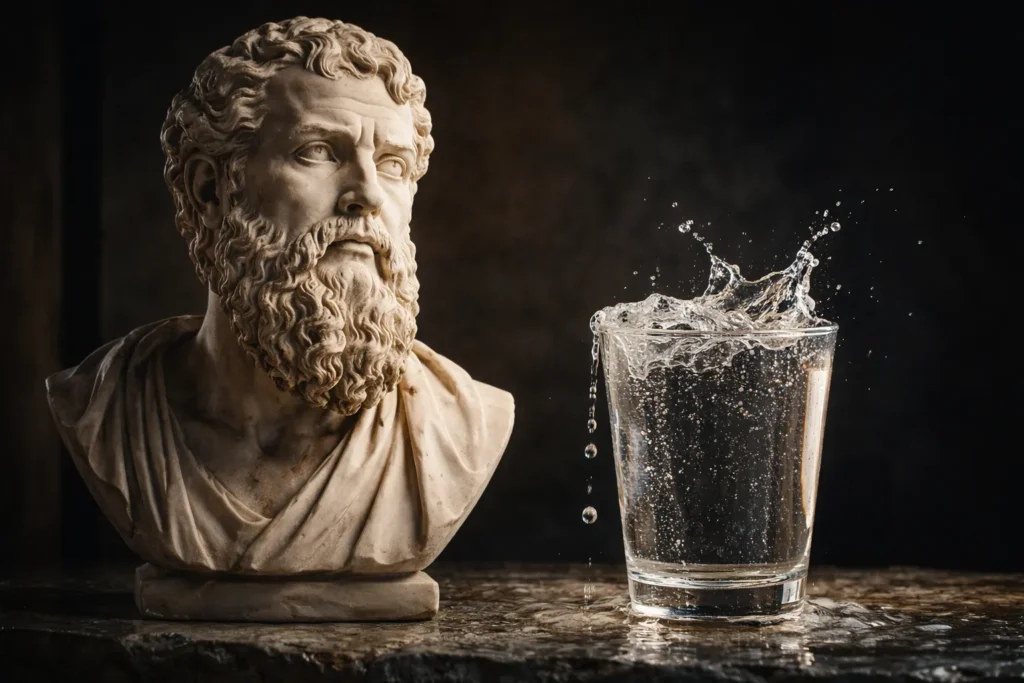 Epíteto simbolizando a humildade necessária para aprender