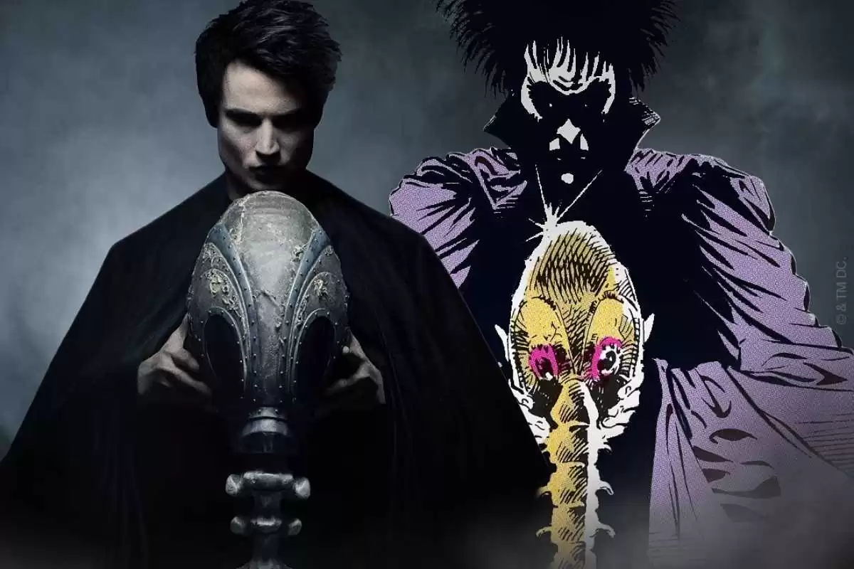 Capa icônica de Sandman, HQ de Neil Gaiman.