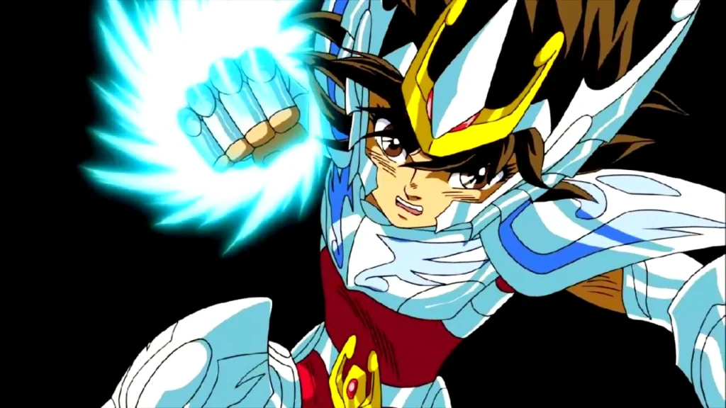 "Os Cavaleiros do Zodíaco": O Anime dos anos 90 que Inspira Gerações 3 Seiya momentos antes de acertar Apolo.