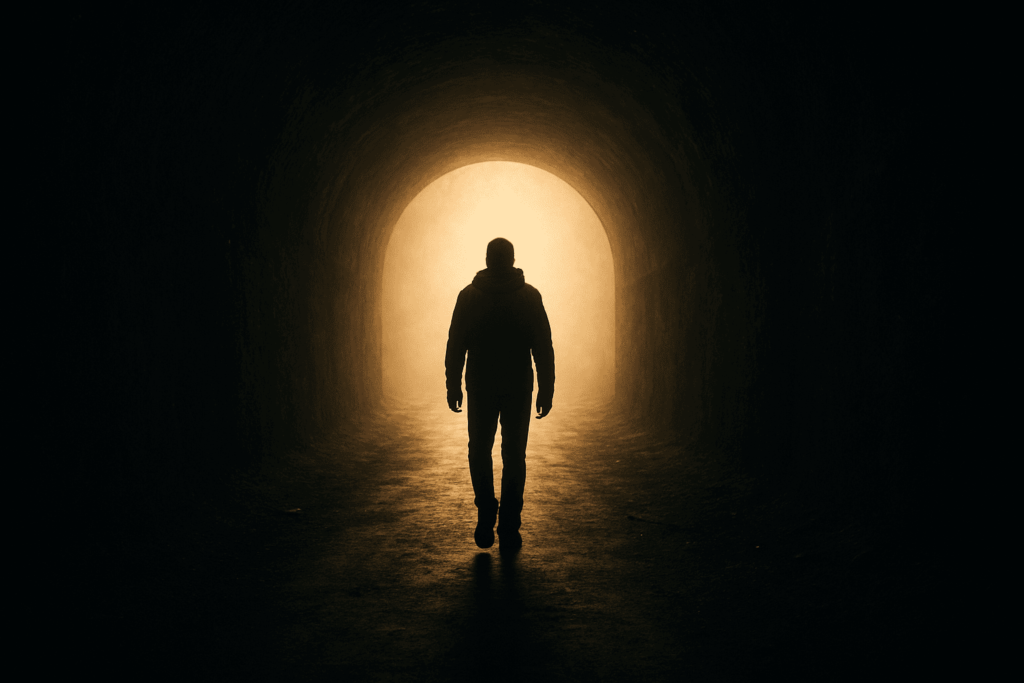 Pentecostes: O Significado Espiritual e Universal de um Recomeço 4 Luz no fim do túnel representando esperança e transformação