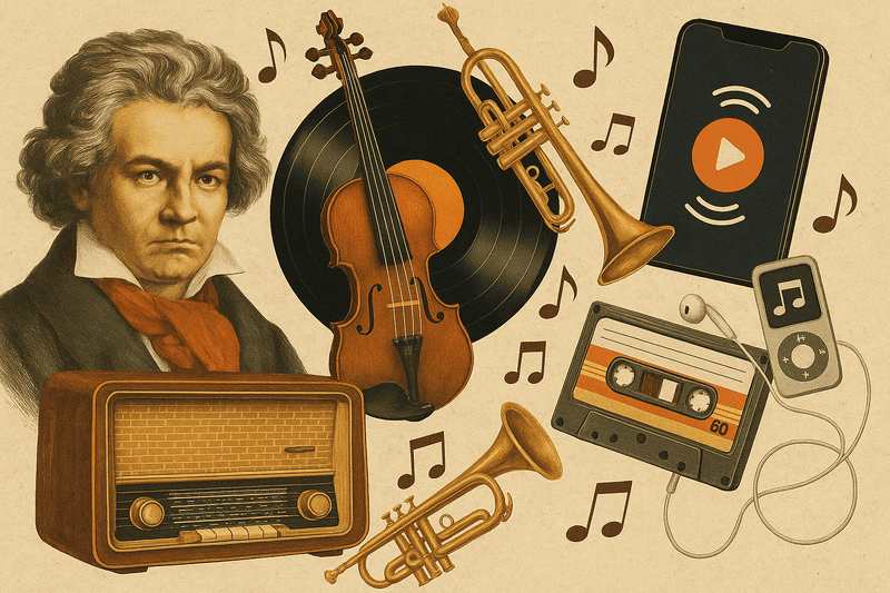 Compositores clássicos e gêneros musicais marcantes ao longo da história