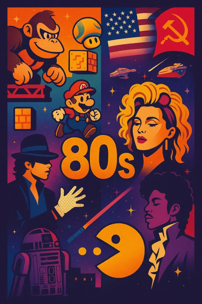 Série “As décadas que moldaram o mundo moderno”: Anos 1980 - O Mundo Que Dançava Entre Guerras e Tecnologia 1 Anos 1980