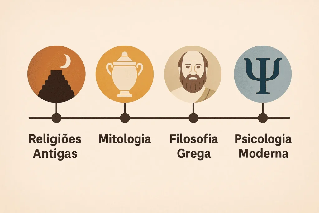 Evolução histórica da psicologia ao longo das eras