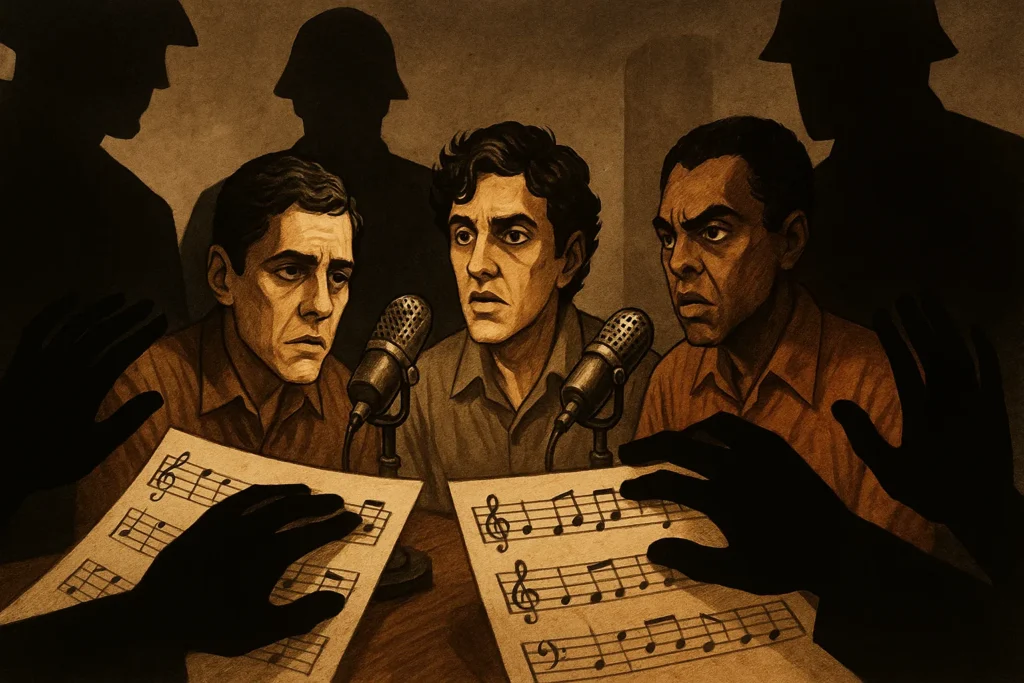 Artistas da MPB enfrentando a censura na ditadura militar, famosas música de protesto