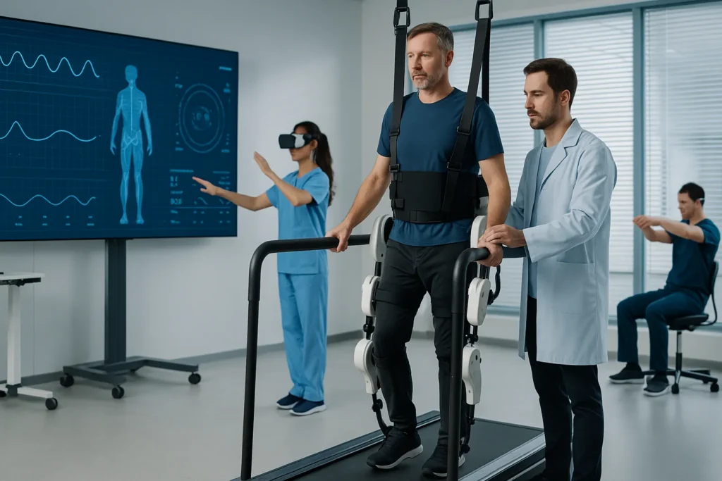 tecnologia aplicada à fisioterapia com exoesqueleto e realidade virtual