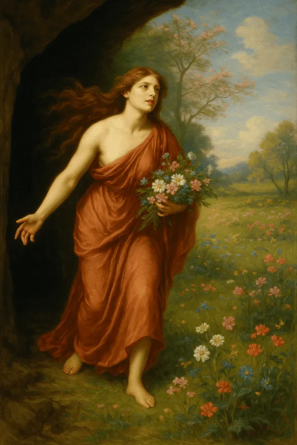 Equinócio de Primavera: Significado, Simbolismo e Renovação da Vida 4 Mito de Perséfone representando a renovação da terra na primavera