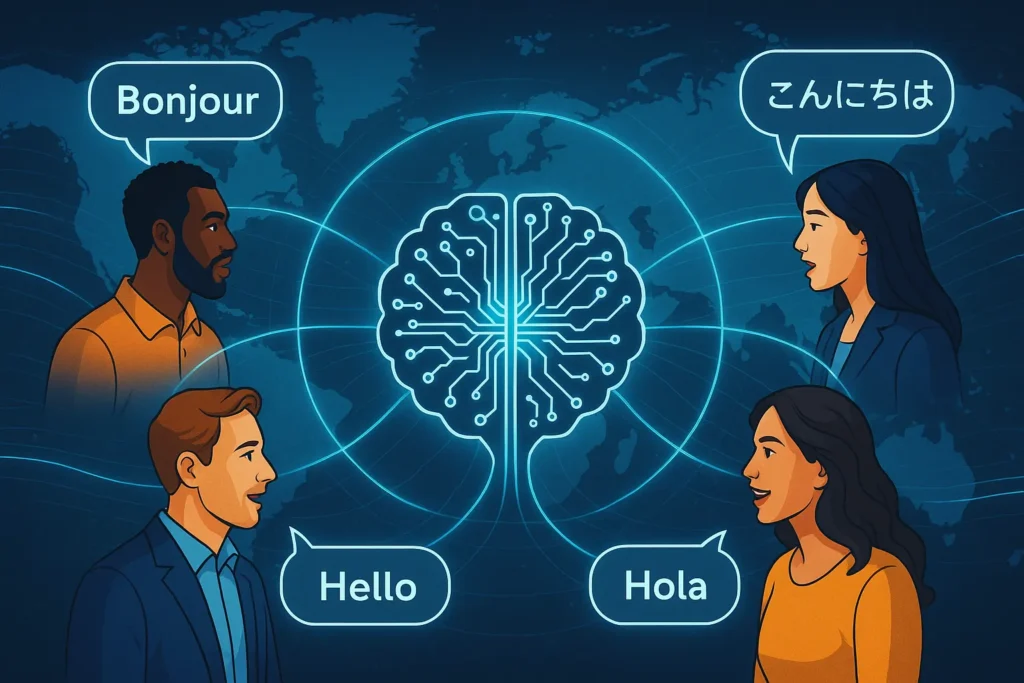 Inteligência artificial conectando idiomas e culturas globais