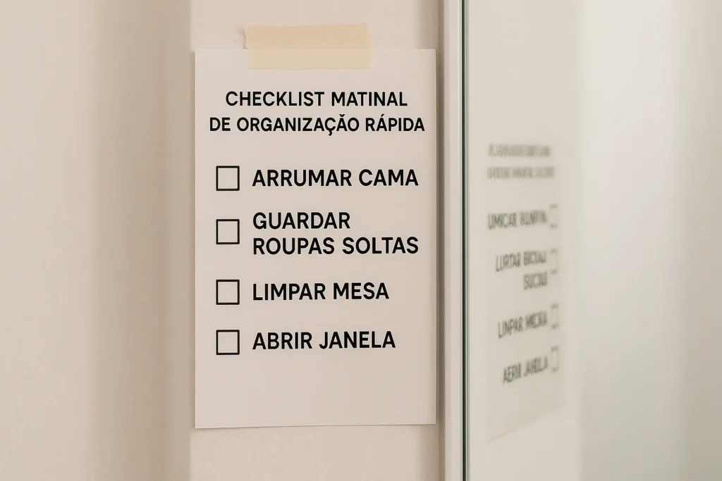 DIY (Do It Yourself) / faça você mesmo (em estilo de vida) 3 Checklist matinal estilo DIY colado na parede