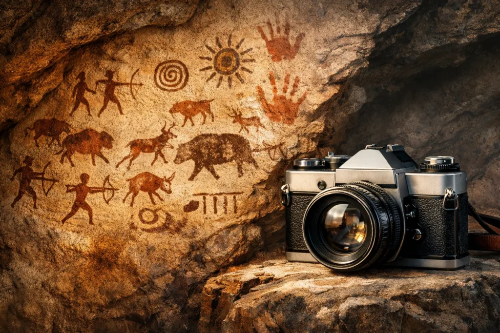 Representações antigas da imagem antes da invenção da fotografia