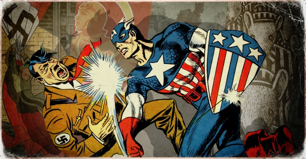 Cena da HQ "Captain America Comics #1 (Março de 1941)"