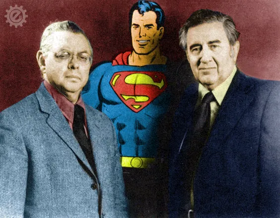 Jerry Siegel e Joe Shuster criadores do Super Man