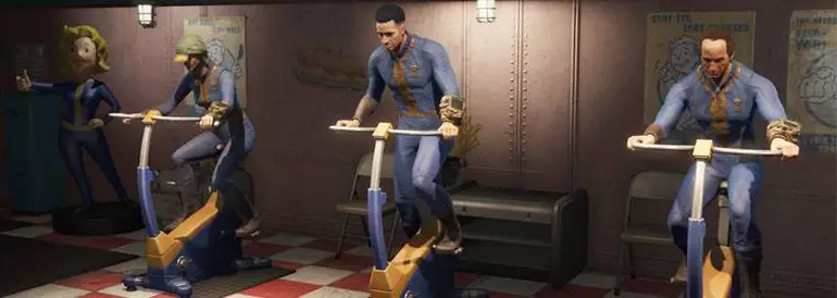 pessoas nos vaults em fallout exemplo de cultura e memória pós-guerra