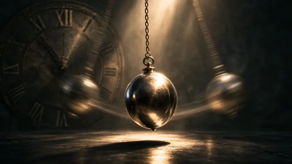 O Perigo do Ciclo do Desejo e a Ilusão da Felicidade Contínua 2 pêndulo simbolizando o ciclo do desejo entre ânsia e tédio