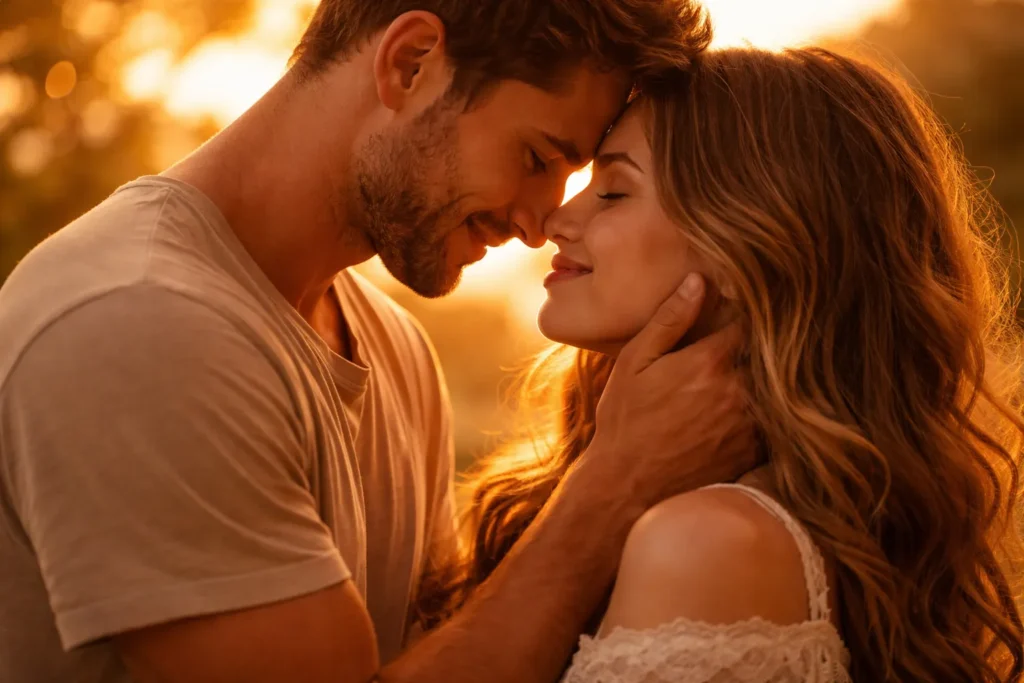 Relacionamento intenso representando o amor no signo de Áries