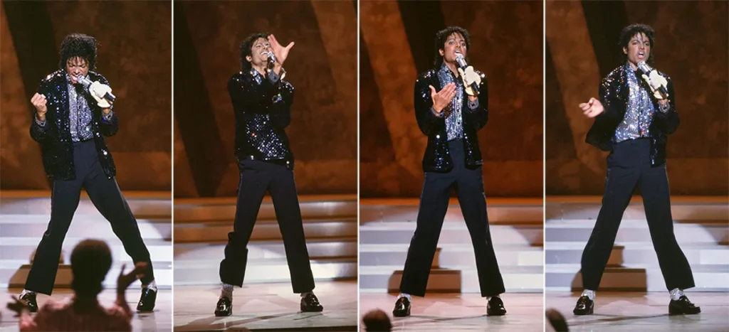 Michael Jackson apresentou o famoso passo moonwalk pela primeira vez em 25 de março de 1983, durante a gravação do especial de TV Motown 25: Yesterday, Today, Forever