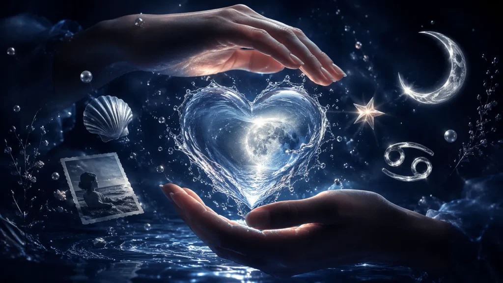Energia do signo de Câncer simbolizando amor, memória e proteção emocional