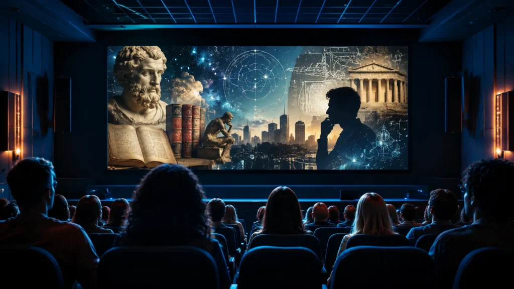 Filosofia em filmes mostrando a conexão entre cinema e reflexão humana