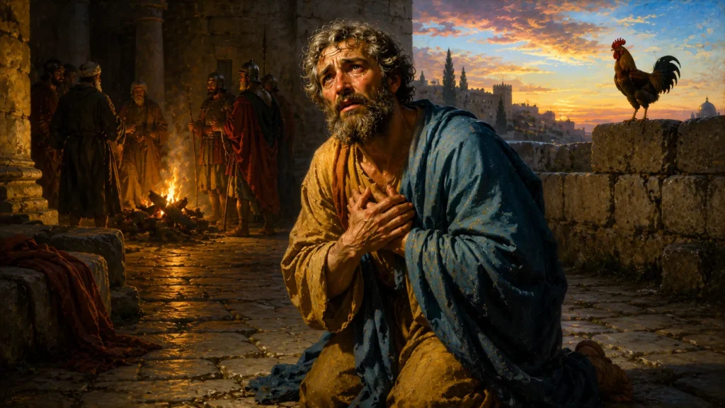 Coleção "A Vida dos Apóstolos de Jesus": São Pedro 6 São Pedro arrependido após negar Jesus