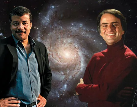 carl sagan e Neil deGrasse Tyson