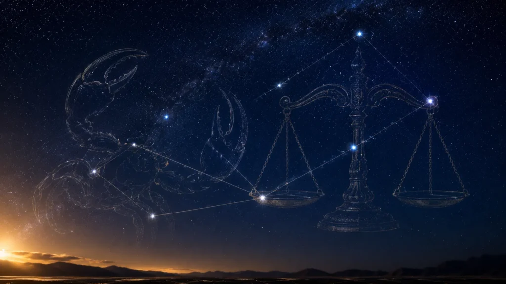 Coleção “Signos do Zodíaco”: Libra 2 Constelação de Libra e sua antiga associação com as garras do Escorpião