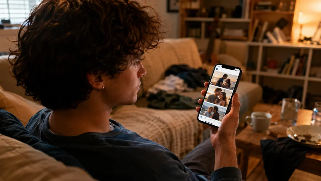 Idealização de relacionamentos perfeitos nas redes sociais