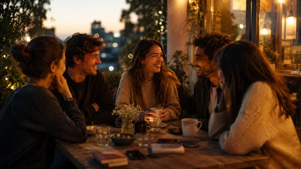 Conexão humana além das redes sociais e da vida online