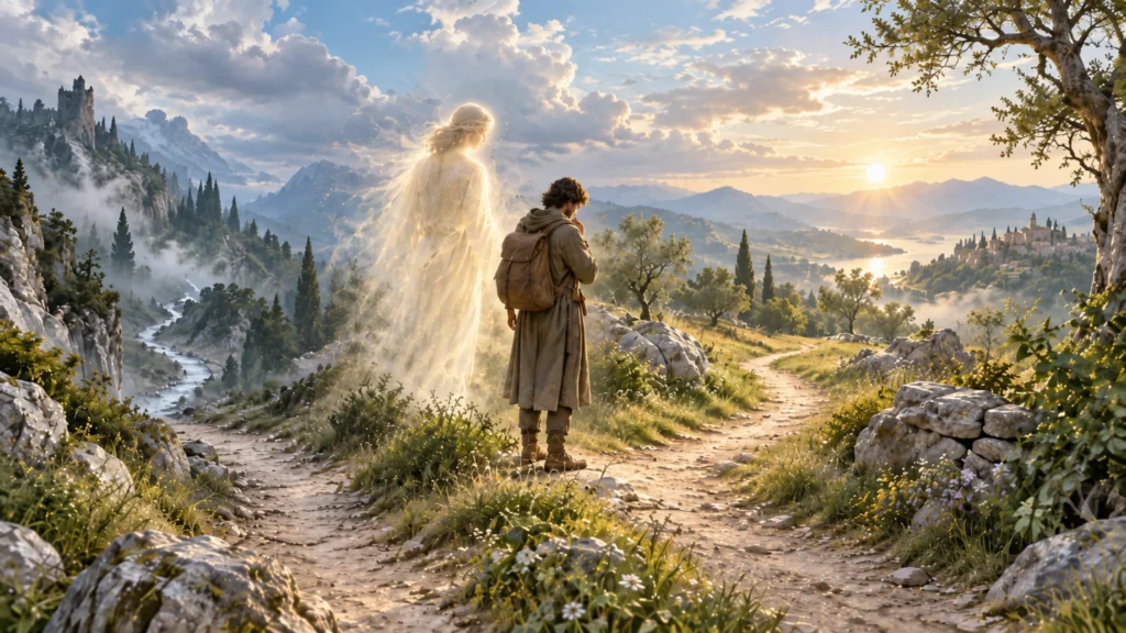 Anjo da guarda como símbolo da consciência e do discernimento humano