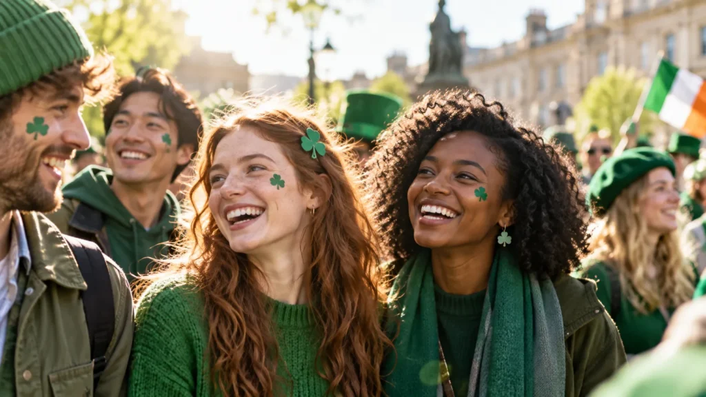 O simbolismo do trevo: por que ele representa sorte, esperança e tradição? 5 Trevos verdes em celebração contemporânea do Dia de São Patrício