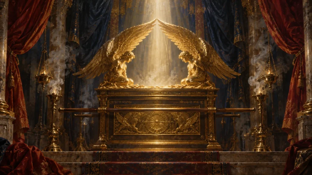 Coleção “Anjos”: Hierarquia Celeste e os 9 Coros Angelicais 9 Querubins sobre a Arca da Aliança representando a presença do sagrado
