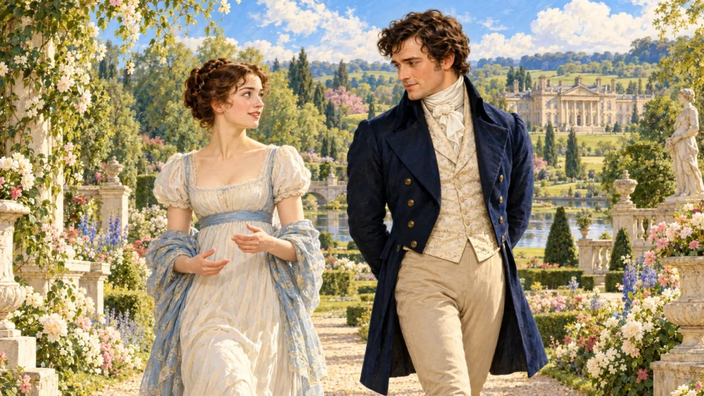 Livro "Orgulho e Preconceito": O Que Jane Austen Nos Ensina Sobre Amor e Julgamentos 8 Elizabeth Bennet e Darcy simbolizando amor e amadurecimento em Orgulho e Preconceito