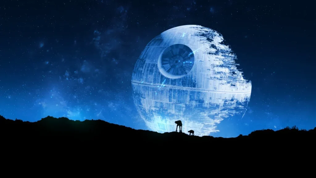 star wars death star silhouette