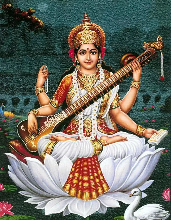 Sarasvati - a Deusa Hindu da Sabedoria 2 Sarasvati