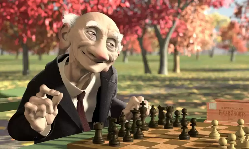 Curta "Geri's Game": A Arte de Ser Herói de Si Mesmo 1 head