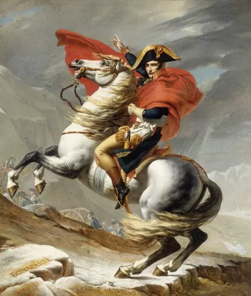 Série “A Revolução Francesa”: do Diretório ao golpe do 18 Brumário, o fim da revolução 3 Napoleão cruzando os Alpes. Pintura de Jacques-Louis David, 1805.